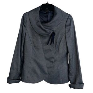 Ellen Tracy Crossover Snap Closure Jacket Blazer Size 2